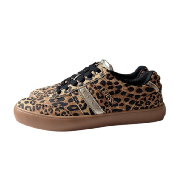 Guess Womens Leopard Print Lace-Up Low-Top Round Toe Sneakers Size 7 New w/o Box - Picture 5 of 10
